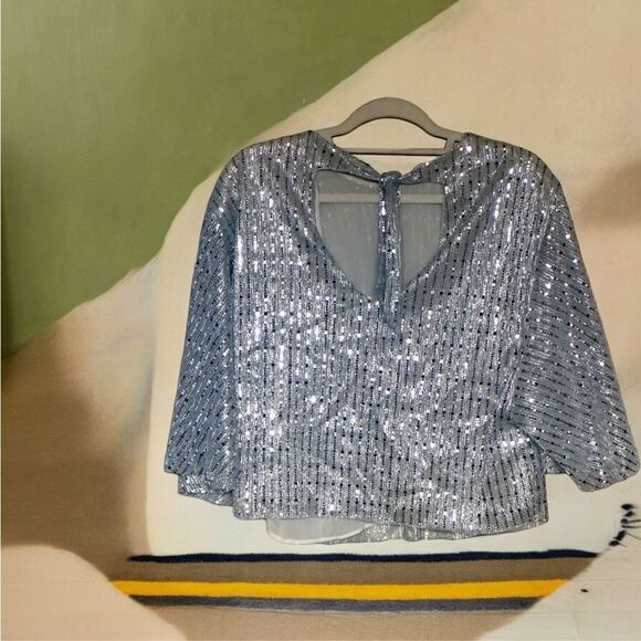 Zara basic large sequence top - Picture 2 of 3